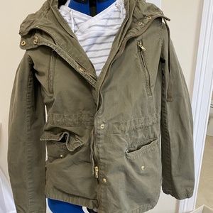 Women's Zip Up Safari Military Anorak Jacket